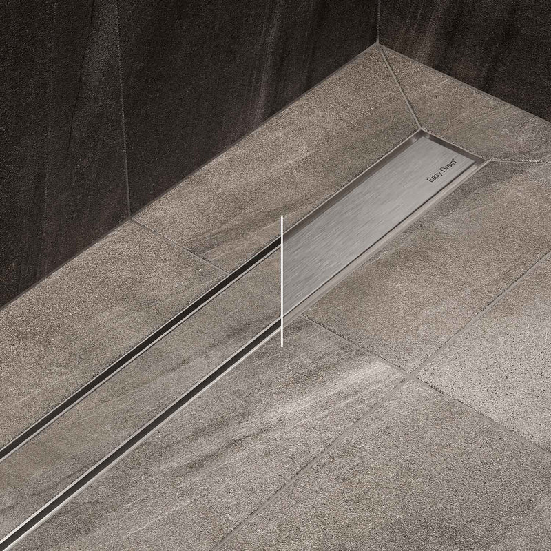 Caniveau de douche Sturotec 50 cm, set complet avec couvercle design