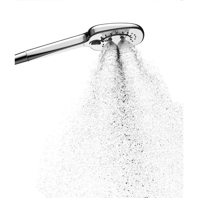 Système de douche carré STUROTEC Eco-Line 6 l/min avec mitigeur thermostatique et douche de tête 25 cm