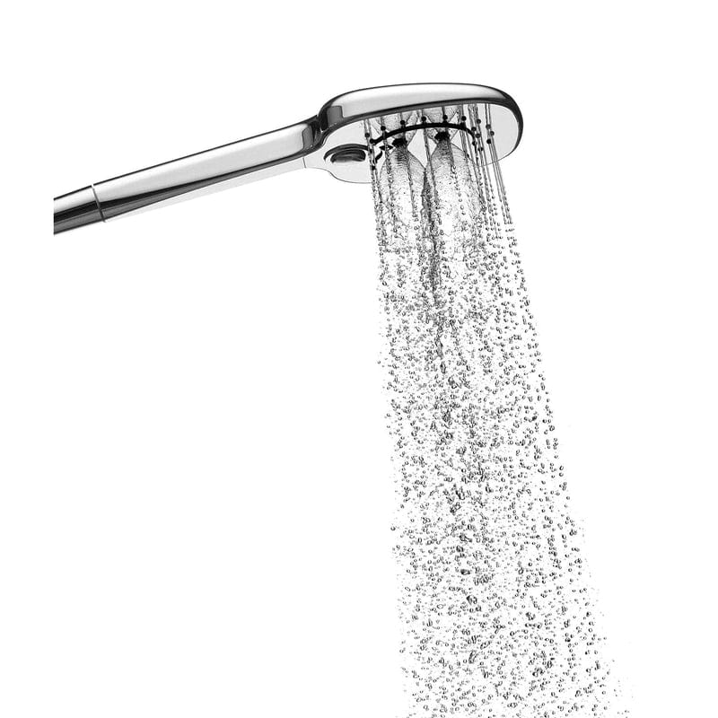 Système de douche carré STUROTEC Eco-Line 6 l/min avec mitigeur thermostatique et douche de tête 25 cm