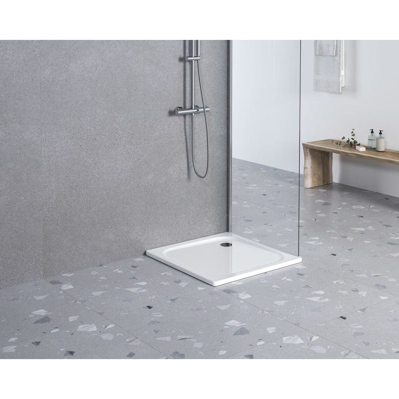STUROTEC Receveur de douche super plat Sturo 80 x 80 x 2,5 cm