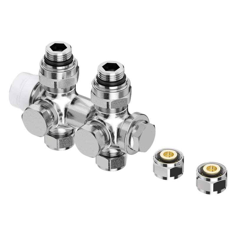 Kit de raccordement STUROTEC Multiblock pour raccordement central 5 cm avec tête thermostatique