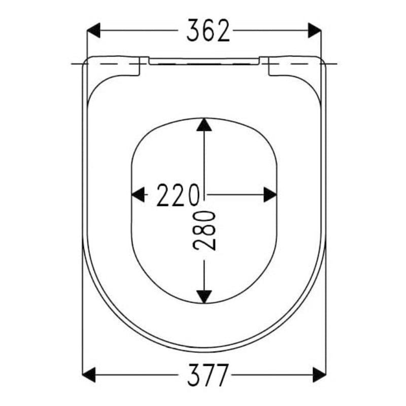 Abattant WC STUROTEC 2060 avec mécanisme de fermeture en douceur, pour Villeroy & Boch Architectura, Subway, Avento