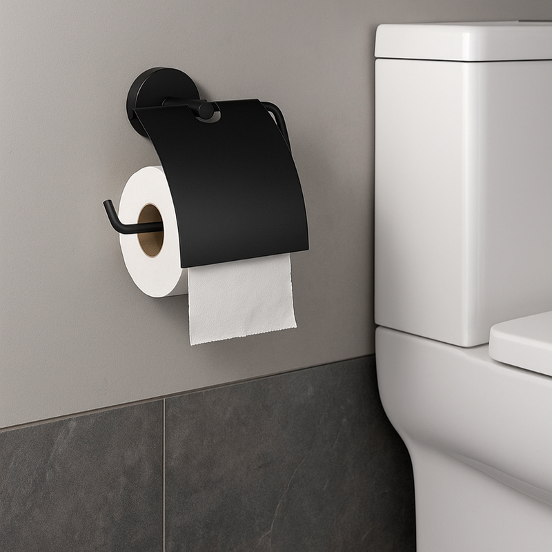 Porte-papier wc KLEO noir mat