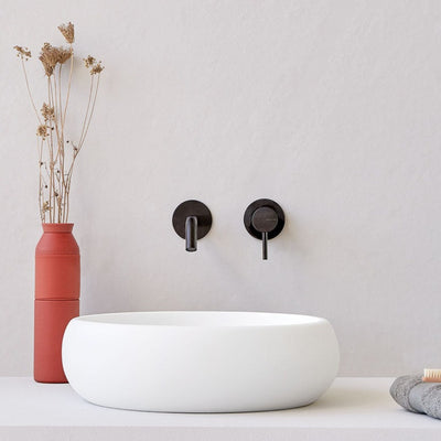 Vasque à poser ronde en pierre de synthèse RONDO - Le Monde du Bain