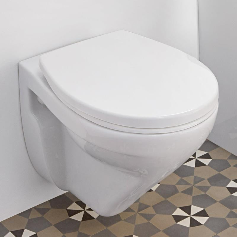 WC suspendu Villeroy & Boch O.novo avec abattant en pack combiné
