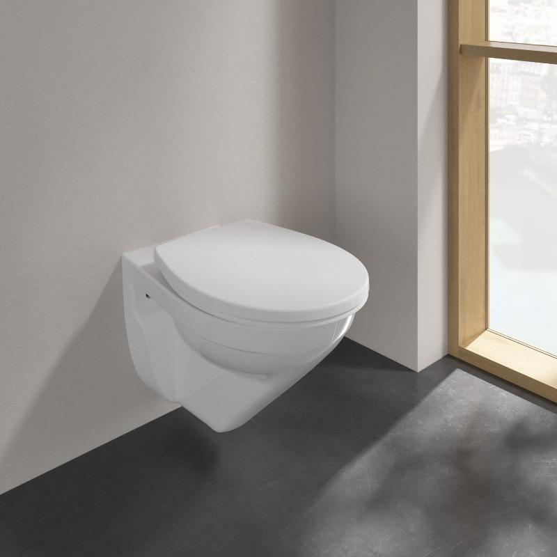 WC suspendu Villeroy & Boch O.novo avec abattant en pack combiné