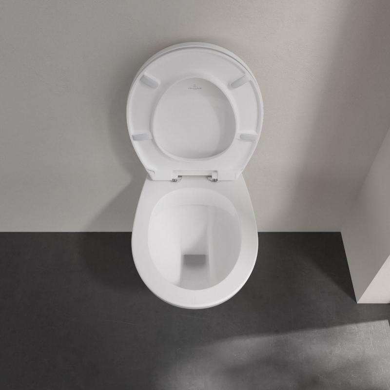 Villeroy & Boch O.novo WC suspendu compact avec abattant dans un pack combiné