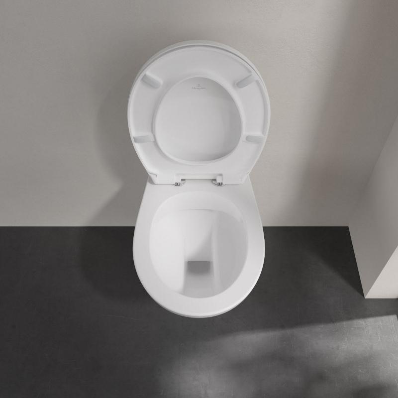WC suspendu Villeroy & Boch O.novo avec abattant en pack combiné