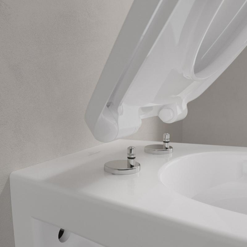 WC suspendu Villeroy & Boch O.novo avec abattant en pack combiné