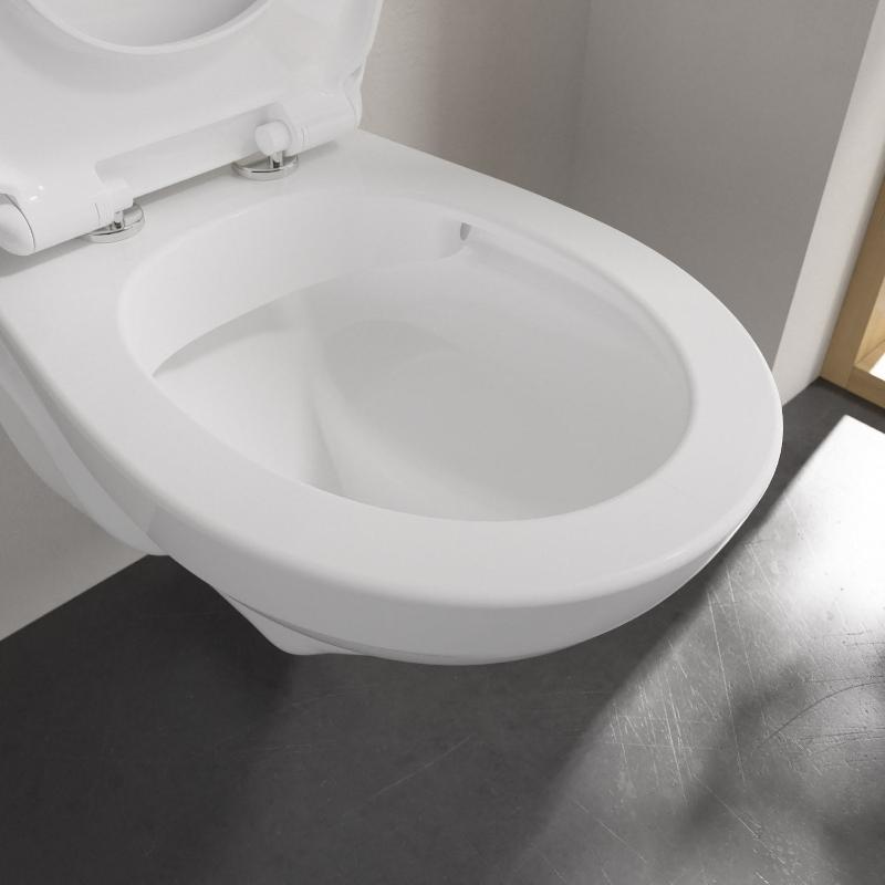 WC suspendu Villeroy & Boch O.novo avec abattant en pack combiné