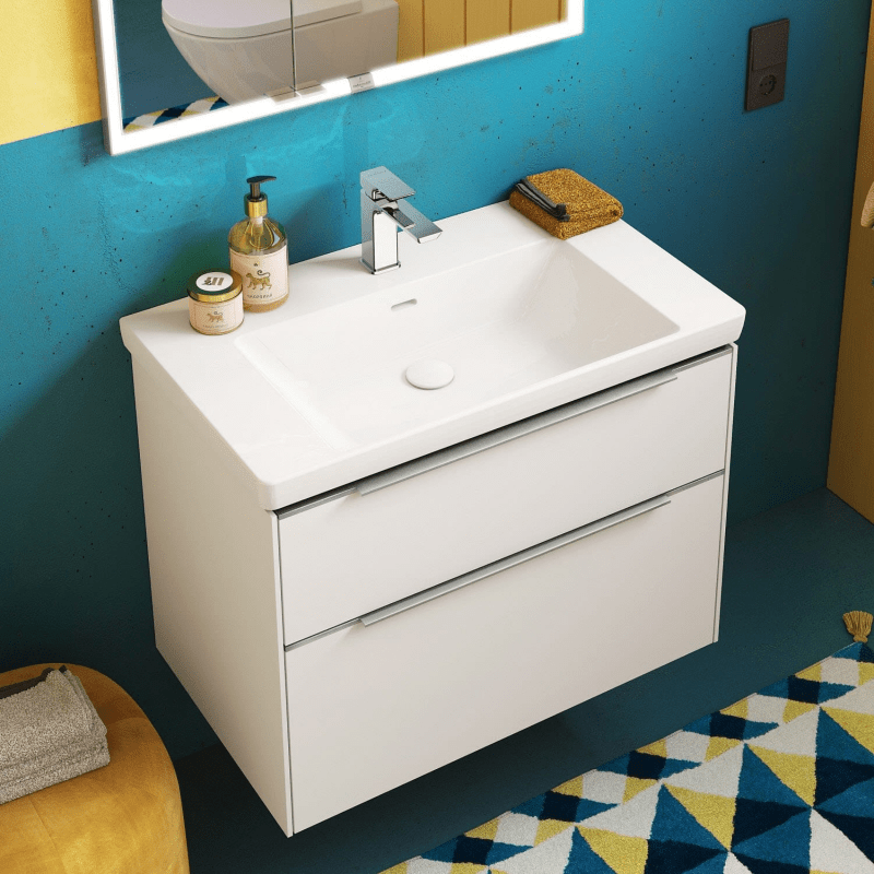 Villeroy & Boch Subway 3.0 lavabo 80 cm, avec 1 trou pour robinetterie, avec trop-plein