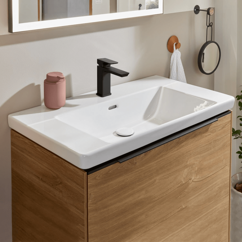 Villeroy & Boch Subway 3.0 lavabo 80 cm, avec 1 trou pour robinetterie, avec trop-plein