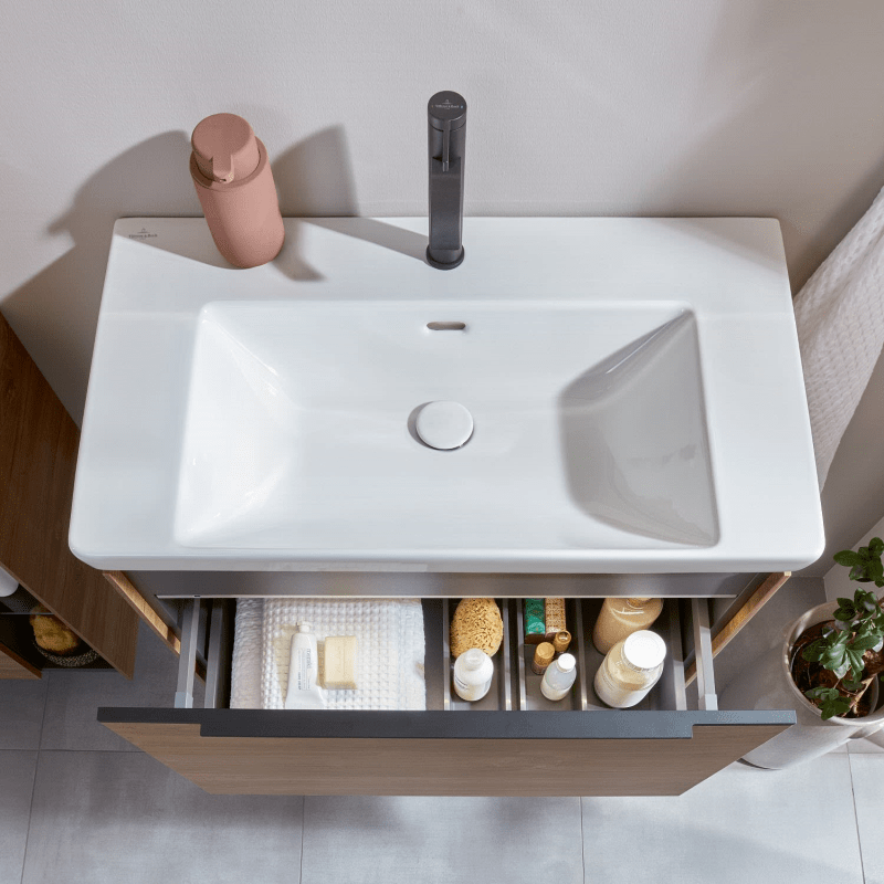 Villeroy & Boch Subway 3.0 lavabo 80 cm, avec 1 trou pour robinetterie, avec trop-plein