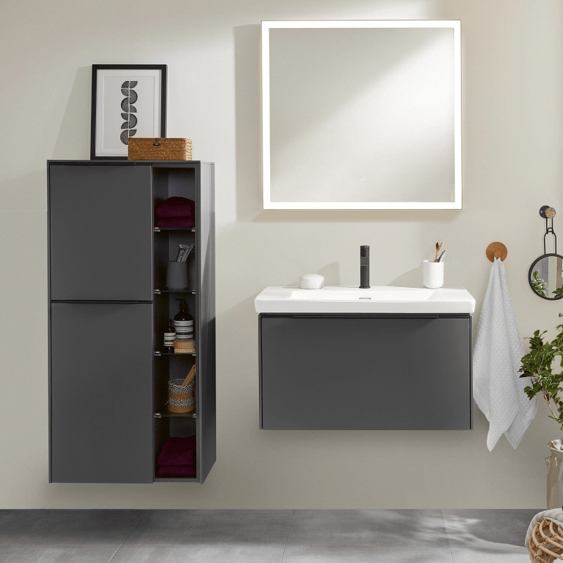 Villeroy & Boch Subway 3.0 lavabo 80 cm, avec 1 trou pour robinetterie, avec trop-plein