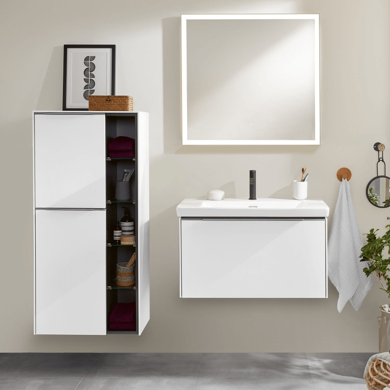 Villeroy & Boch Subway 3.0 lavabo 80 cm, avec 1 trou pour robinetterie, avec trop-plein