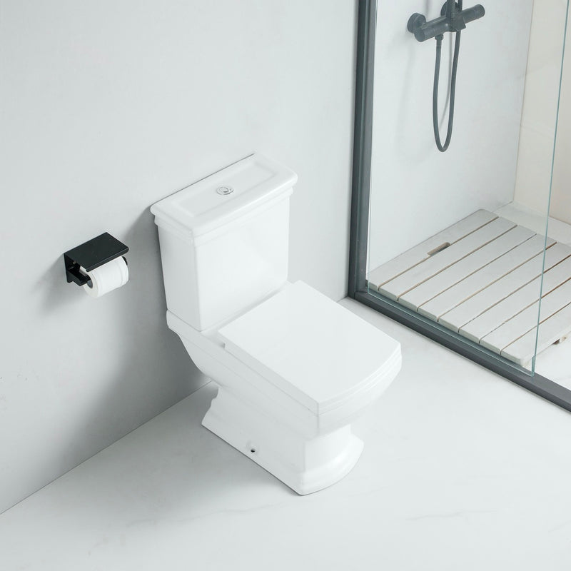 Vue de dessus Toilette WC rétro MADRY en céramique