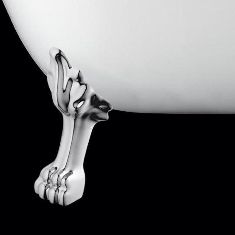 Baignoire ancienne CHELSEA Blanche - Le Monde du Bain | Pieds de Lion Chromés _ miniature