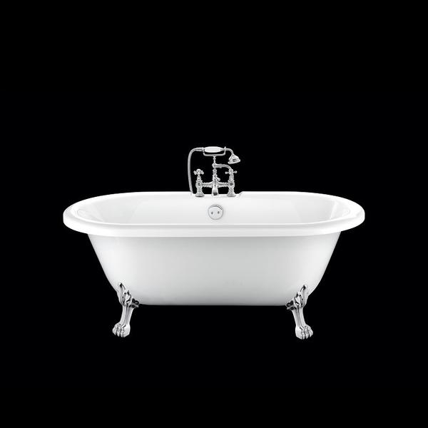 Baignoire ancienne CHELSEA Blanche - Le Monde du Bain | Pieds de Lion Chromés