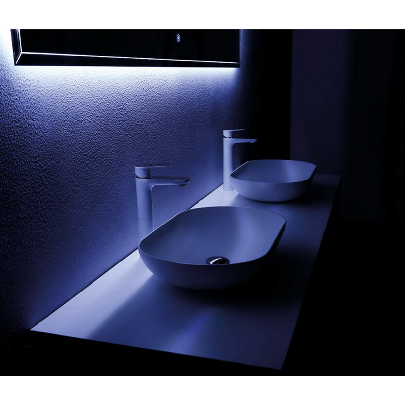 Vasque à poser en pierre de synthèse PALIO 54 x 34 cm - Le Monde du Bain