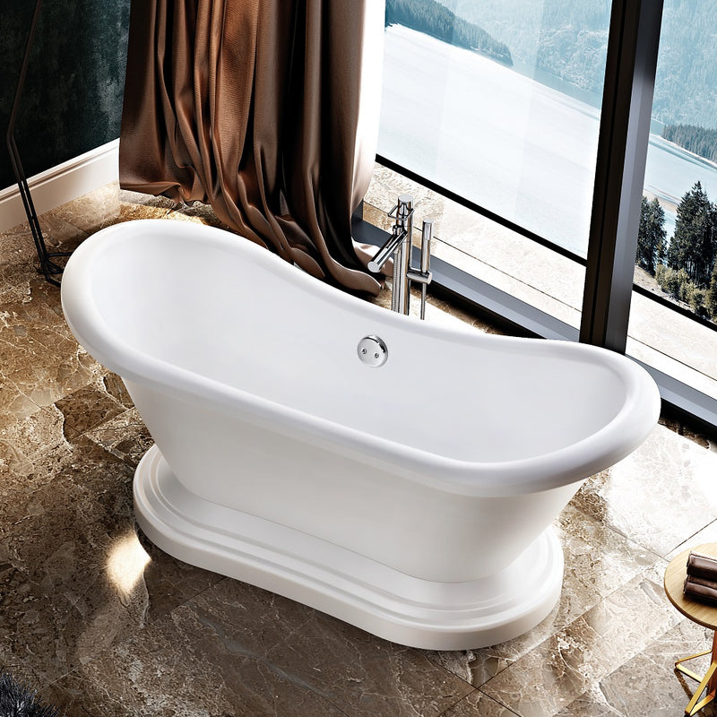 Baignoire ancienne sur socle DARLINGTON Blanche