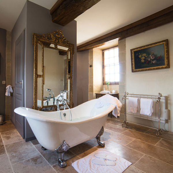 Baignoire rétro en fonte KINGSTON Blanche - Le Monde du Bain