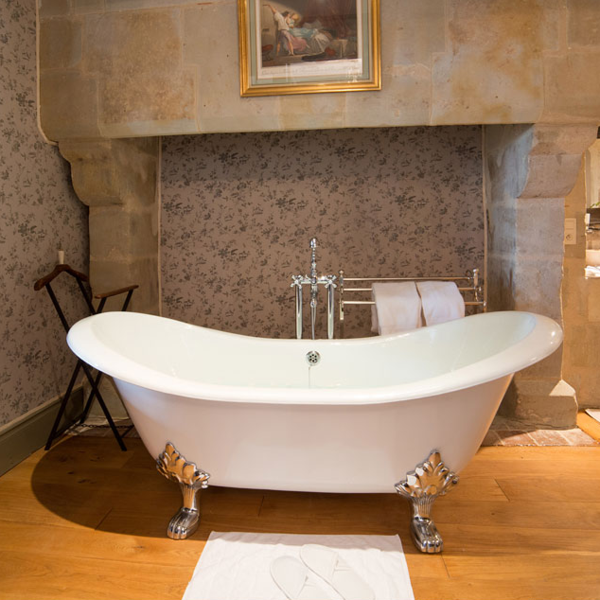 Baignoire rétro en fonte KINGSTON Blanche - Le Monde du Bain | Commun