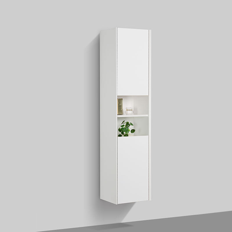 Grande armoire de rangement PALIO hauteur 170 cm, blanc mat