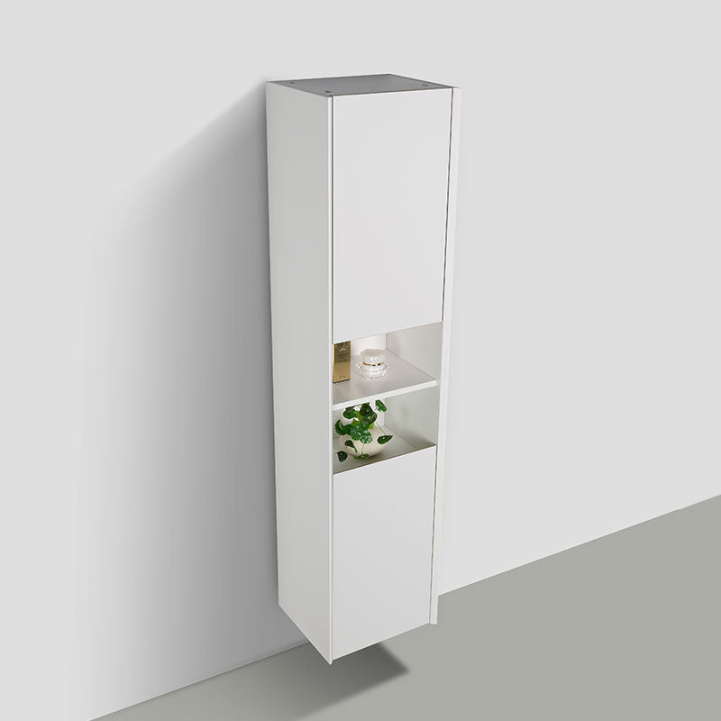 Grande armoire de rangement PALIO hauteur 170 cm, blanc mat