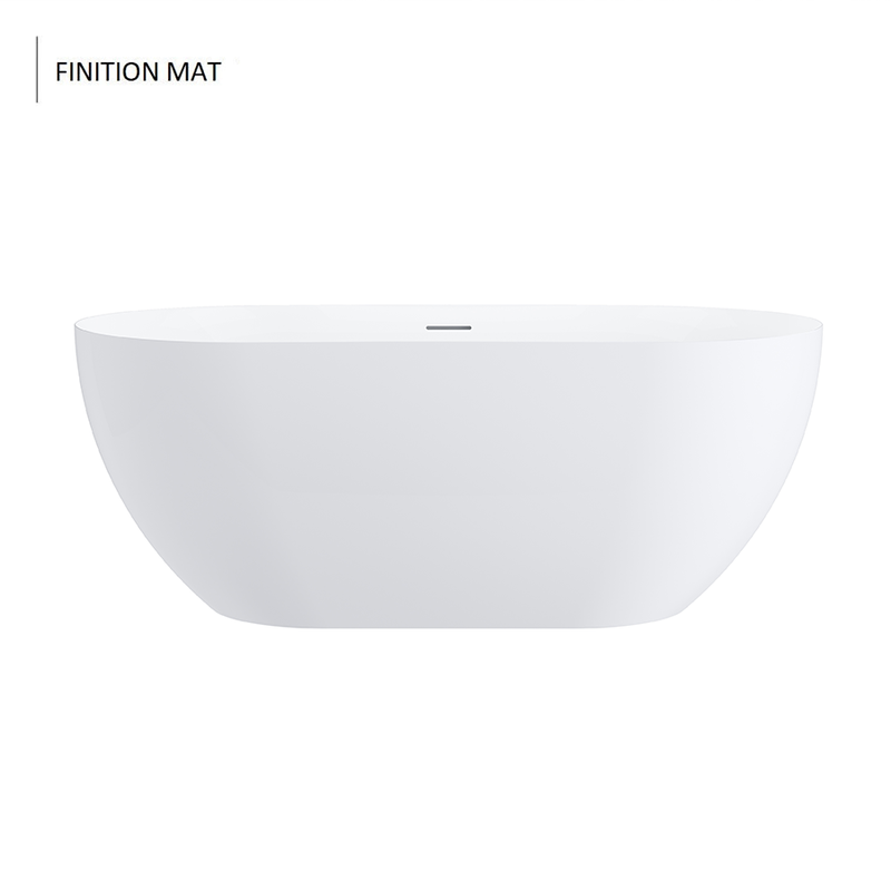 Baignoire îlot design ovale LISBON blanche brillante ou mate