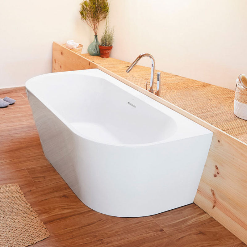 Baignoire design semi-îlot ovale TORINO MURO blanche