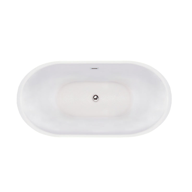 Baignoire îlot design ovale FINDLAY blanche