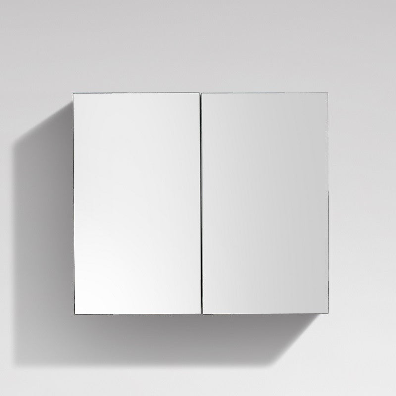 Armoire de toilette bloc-miroir SIENA largeur 80 cm, blanc laqué - Le Monde du Bain