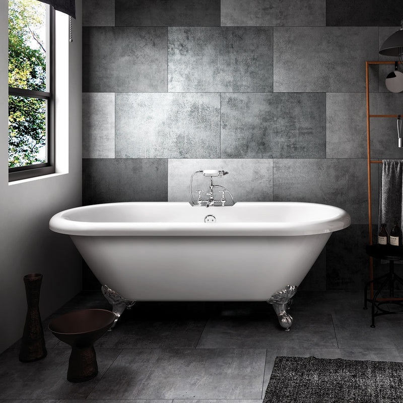 Baignoire ancienne sur pieds CHELSEA Blanche