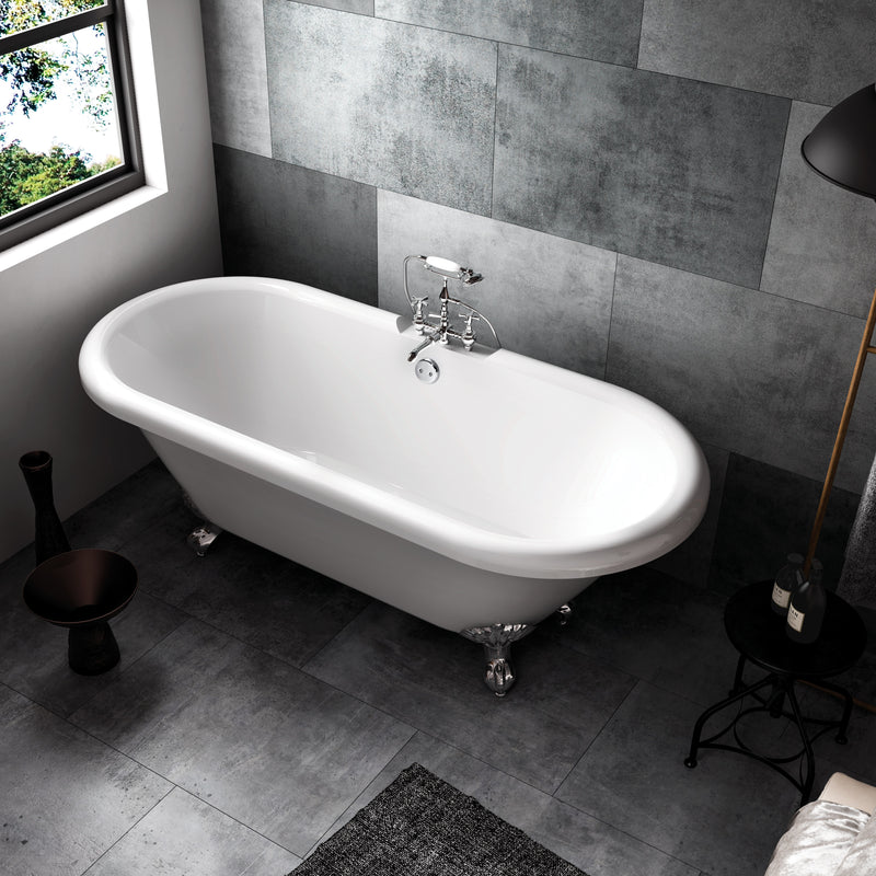 Baignoire ancienne sur pieds CHELSEA Blanche