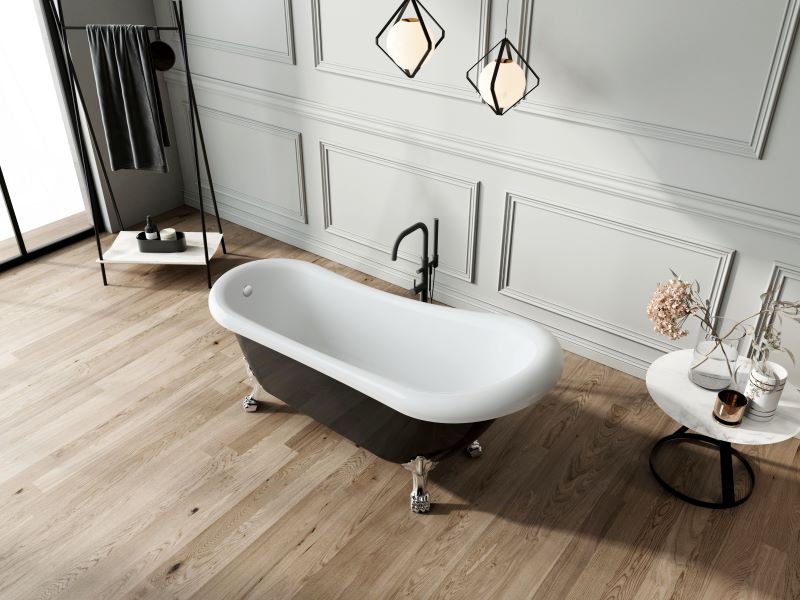 Baignoire ancienne sur pieds RICHMOND Noire