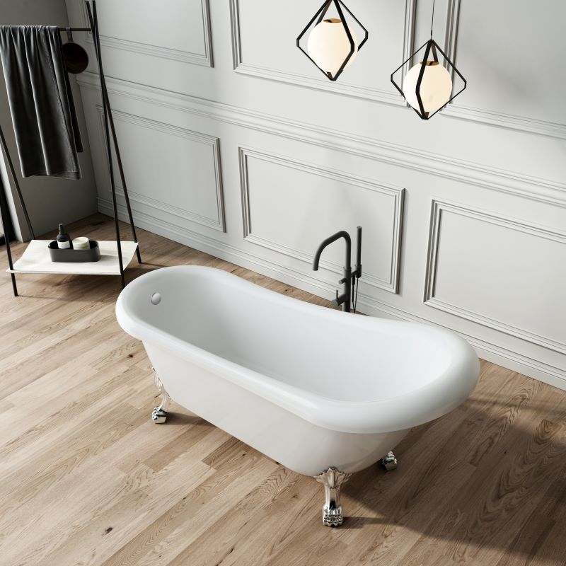 Baignoire ancienne sur pieds RICHMOND Blanche