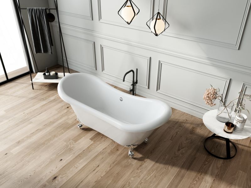 Baignoire ancienne sur pieds DARLINGTON Blanche