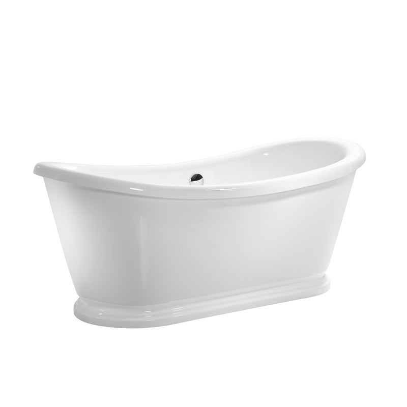 Baignoire îlot rétro ovale PITTSBURGH Blanche