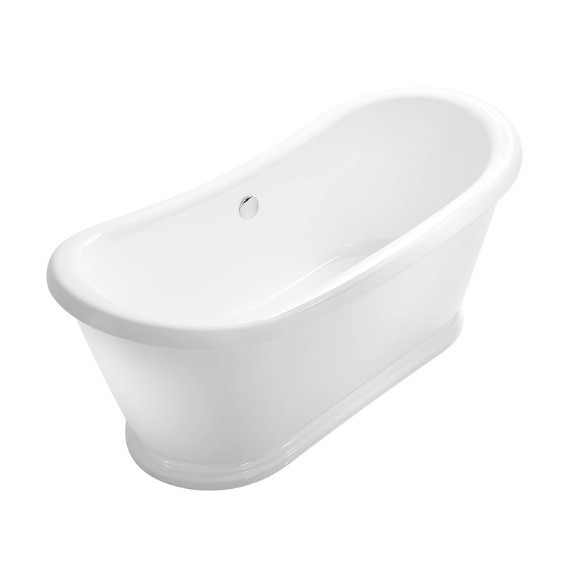 Baignoire îlot rétro ovale PITTSBURGH Blanche