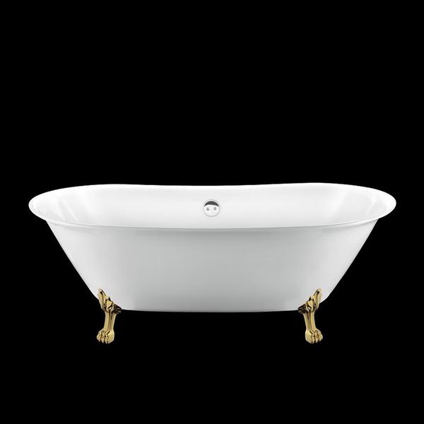 Baignoire rétro SURRY HILLS Blanche - Le Monde du Bain | Pieds de Lion Dorés