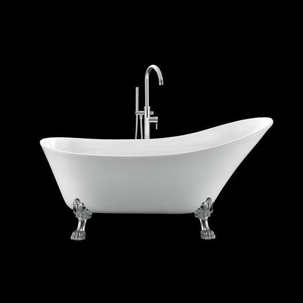 Baignoire ancienne BALMAIN Blanche - Le Monde du Bain | Pieds de Lion Chromés