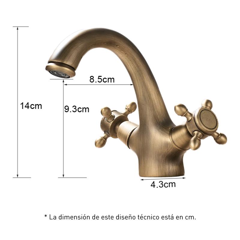 Mélangeur lavabo rétro AGNES or ancien