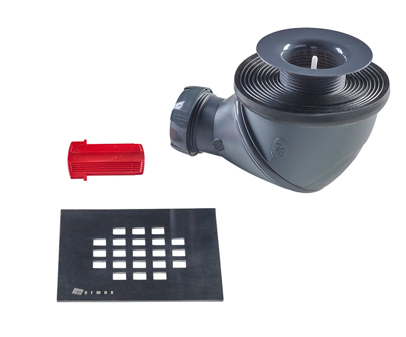 Kit complet receveur à carreler FLATBOARD 4 pentes 90x185 cm