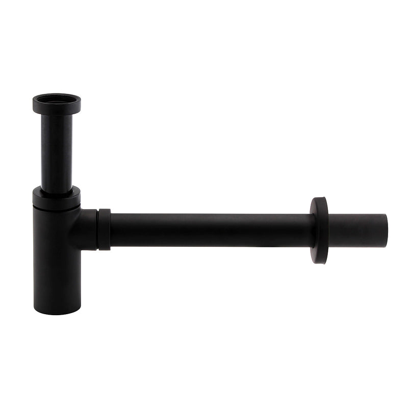 Siphon lavabo design finition noir mat