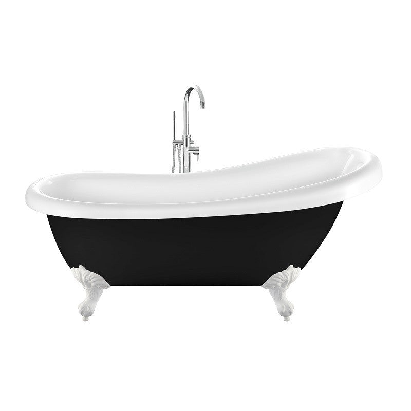 Baignoire ancienne RICHMOND 171 Noire avec Pattes d&