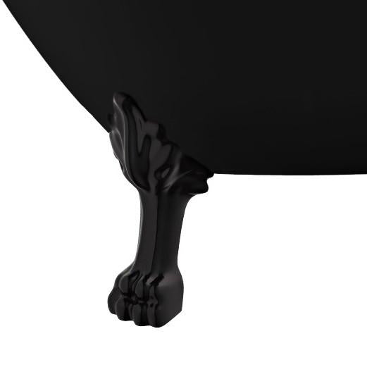 Baignoire ancienne RICHMOND Noire - Le Monde du Bain | Pieds de Lion Noirs _ miniature