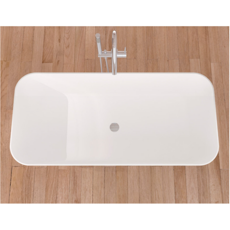 Baignoire îlot design en sanydur rectangulaire RUST - Le Monde du Bain