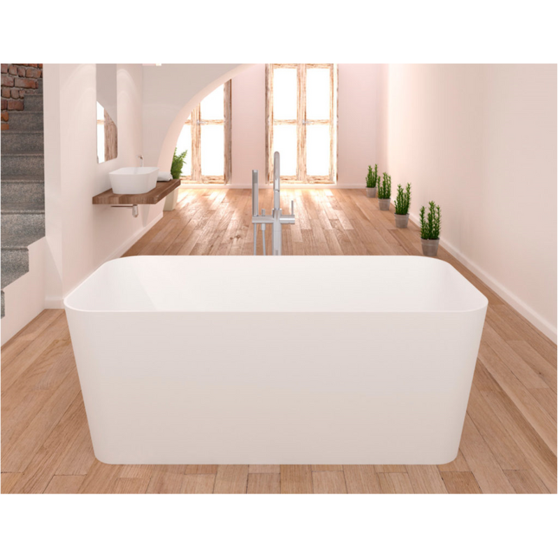 Baignoire îlot design en sanydur rectangulaire RUST - Le Monde du Bain