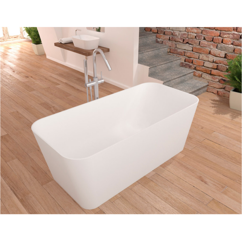 Baignoire îlot design en sanydur rectangulaire RUST - Le Monde du Bain