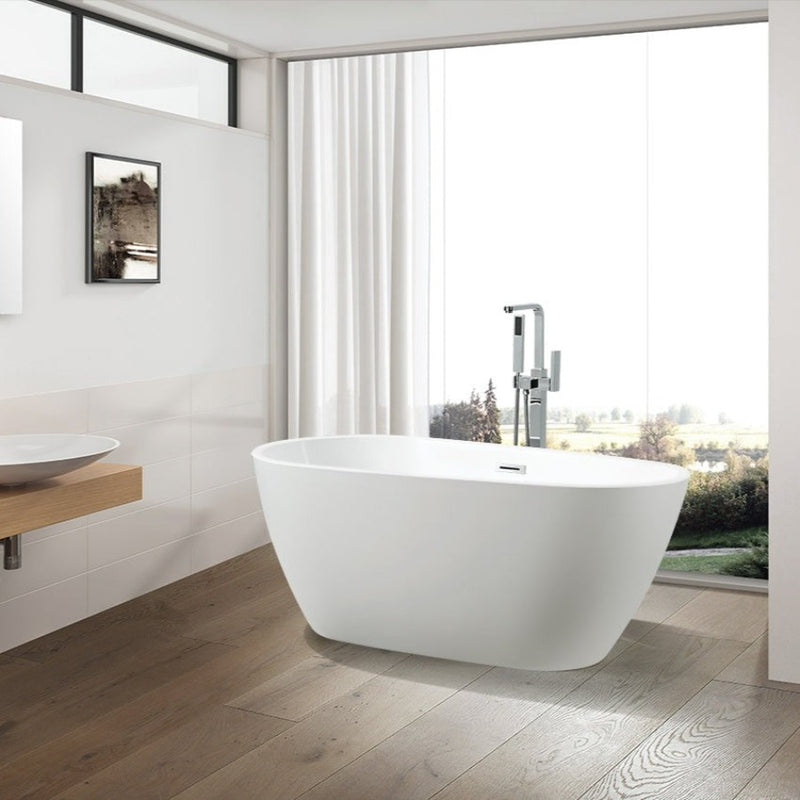 Baignoire îlot design PHOENIX blanche - Le Monde du Bain